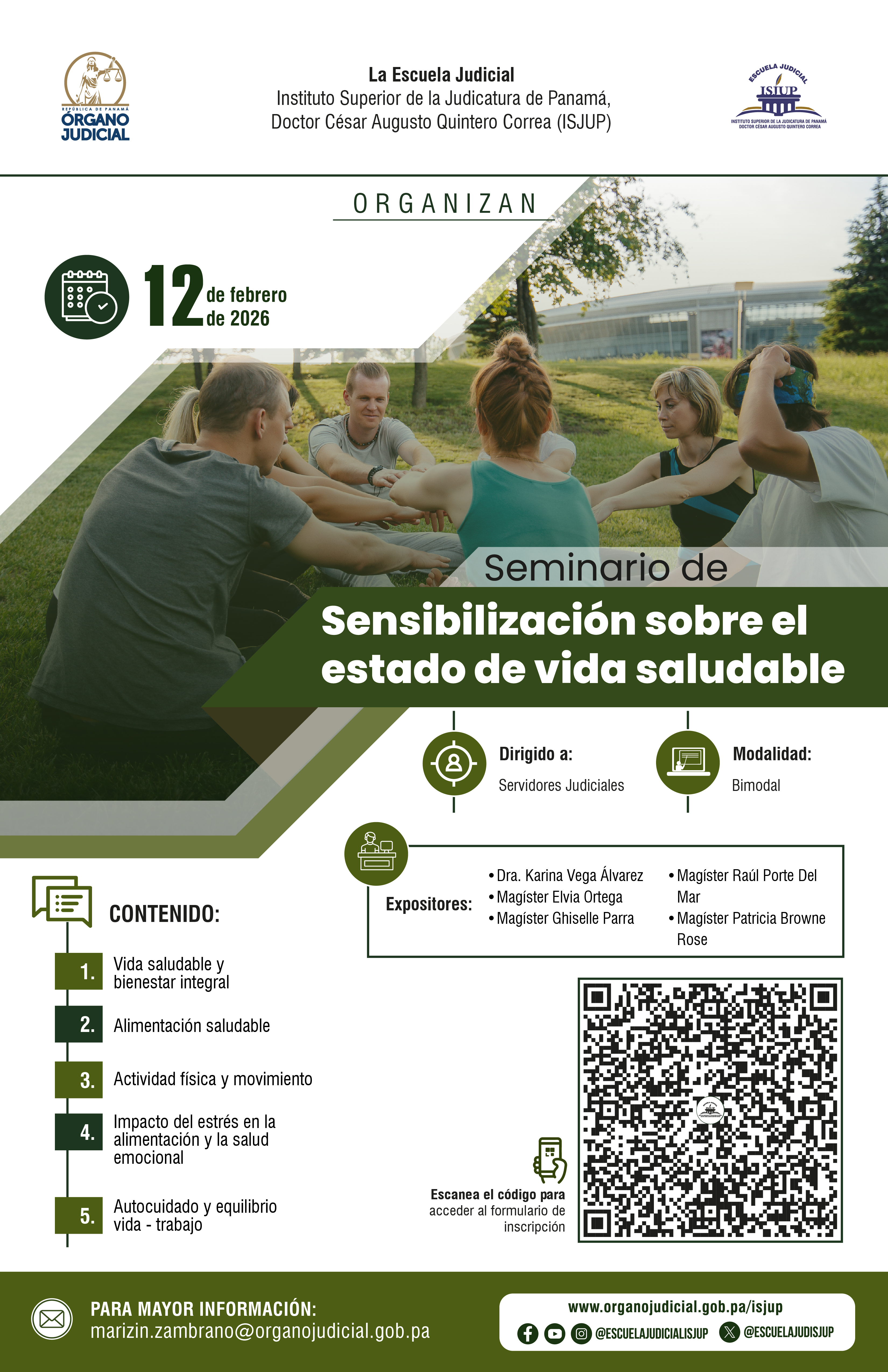 AFICHE SEMINARIO DE SENSIBILIZACI&Oacute;N SOBRE EL ESTADO DE VIDA SALUDABLE