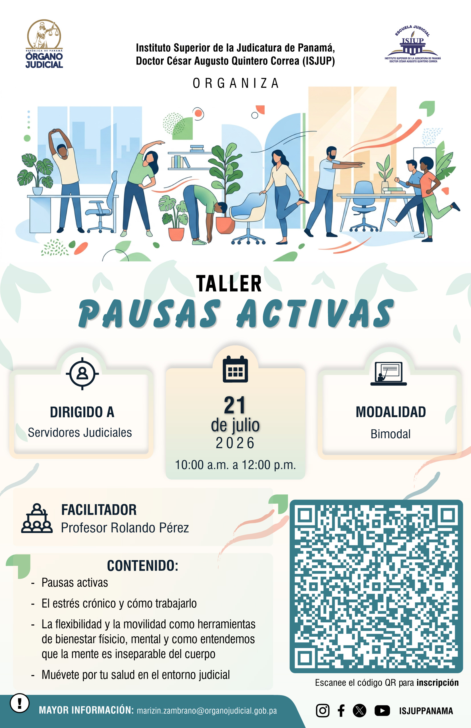 AFICHE_TALLER PAUSAS ACTIVAS
