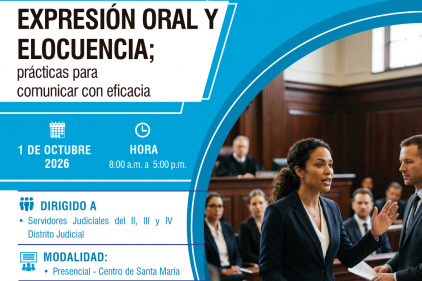 PARTICIPA EN EL SEMINARIO TALLER EXPRESIÓN ORAL Y ELOCUENCIA; PRÁCTICAS PARA COMUNICAR CON EFICACIA EN SANTA MARÍA