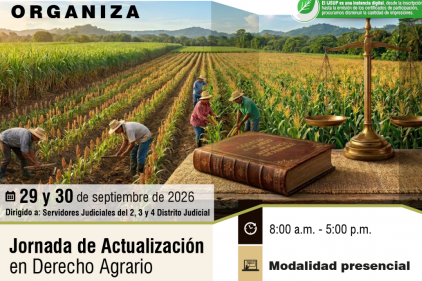 PARTICIPA EN LA JORNADA DE ACTULIZACIÓN EN DERECHO AGRARIO