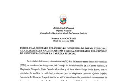 Acuerdo N.°02-CACJ-2026 de 28 de enero de 2026