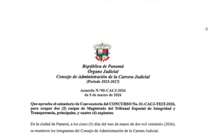Acuerdo N.°05-CACJ-2026 de 5 de marzo de 2026