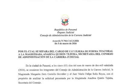 Acuerdo N.°04-CACJ-2026 de 5 de marzo de 2026