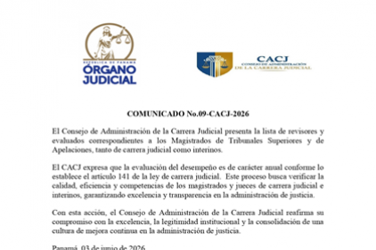 Comunicado No.09-CACJ-2026
