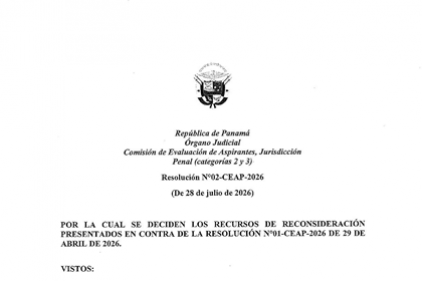 Resolución No.02-CEAP-2026 de 28 de julio de 2026